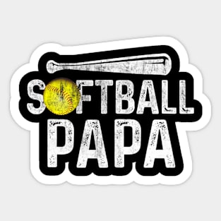 My Favorite Softball Player calls me Papa Tee Fathers day Sticker